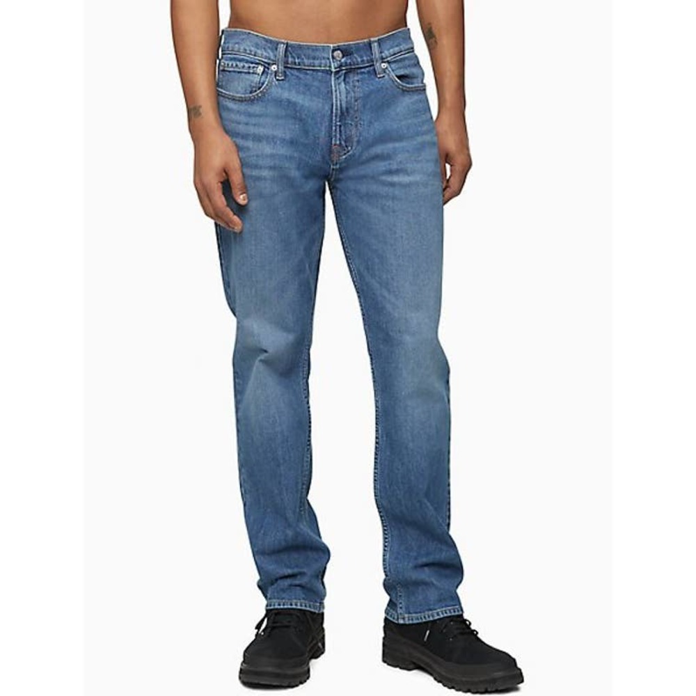 Calvin Klein Jeans Straight Stretch Med Wash Unisex 34x31 12